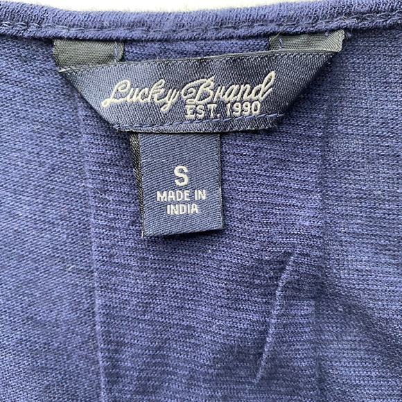 Lucky Brand Cold Sholder V-Neck Tunic Top - Picture 2 of 3